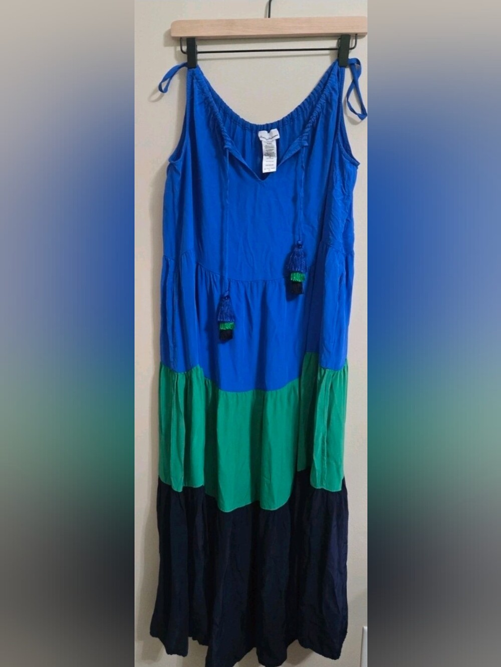 Tommy Bahama Calypso Crepe Tiered Midi Dress Womens S NWOT Resort Floral Boho